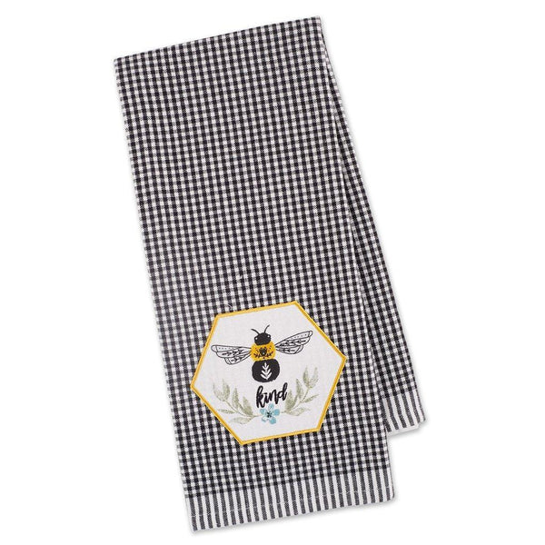 Towel Bee Kind Checkered