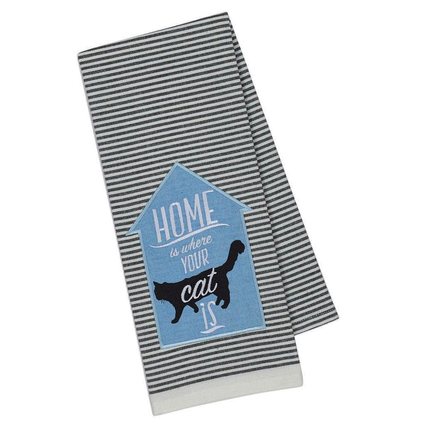 Towel Cat/Home Black & White