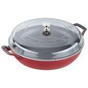 Staub 3.5qt Braiser Cherry w/ Glass Lid SUPER SAVER