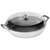 Staub 3.5qt Braiser White w/ Glass Lid