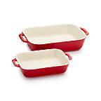 Staub Baker Set/2 Rectangular Cherry