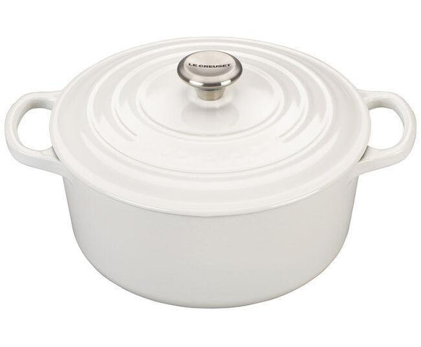 Le Creuset Signature 5.5qt Round Dutch Oven - White