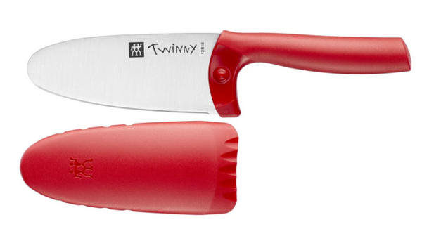 Zwilling Twinny Kid's 4.25" Chef's Knife W/Safety Sheath - Red