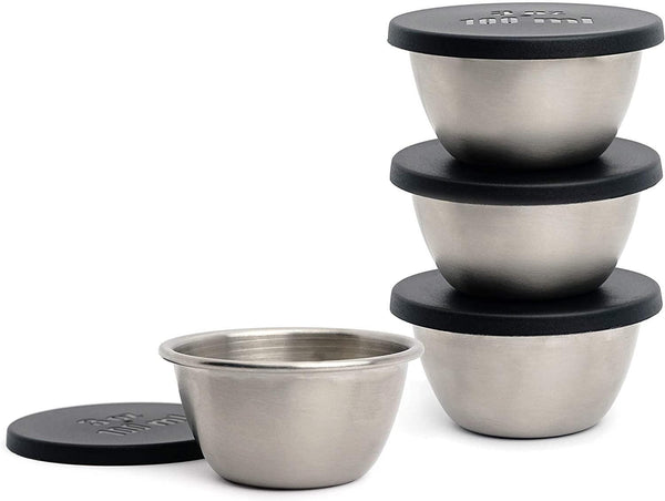 Condiment Cups with Lids Set/4