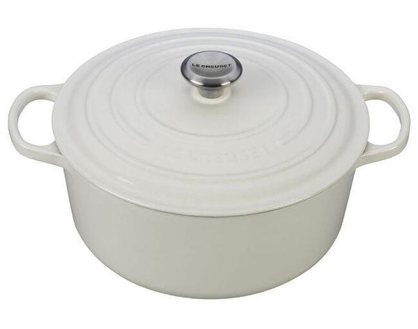 Le Creuset Signature Cast Iron 7.25QT Round Dutch Oven - White