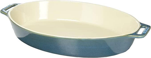 Staub 9" Oval Baker Turquoise