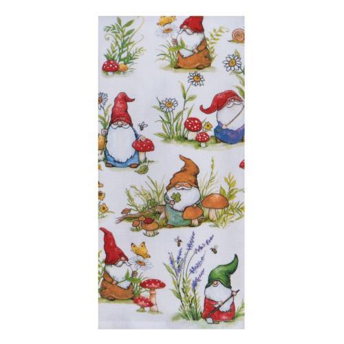 Kay Dee Towel Terry Garden Gnomes Dual Purpose Terry