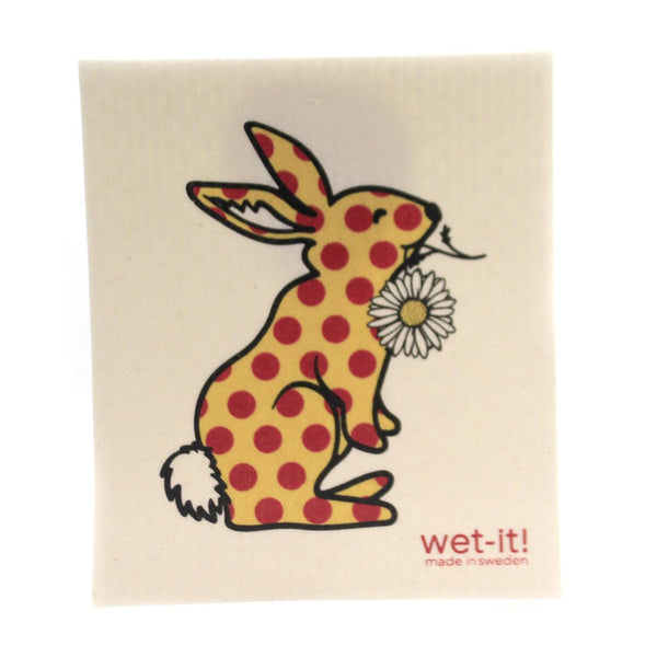 Swedish Treasures Wet-It Cloth - Polka Bunny