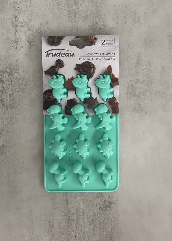 Trudeau Dinosaur Molds Set/2 S ilicone