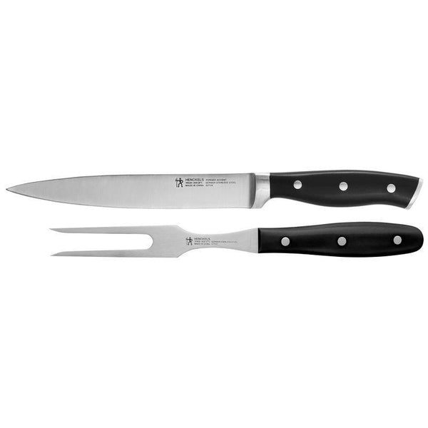 Henckel Accent 2 pc Carving Set - Black