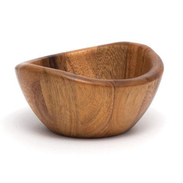 Lipper Acacia Wood Small "Wave" Bowl