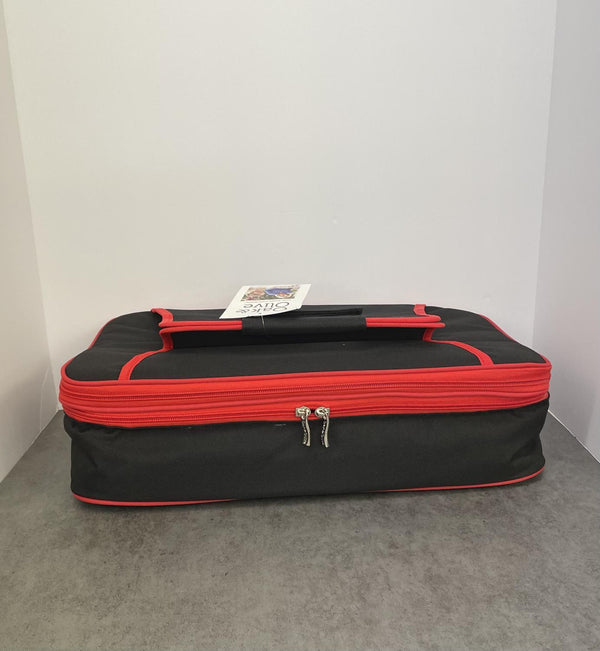 Food Carrier Black & Red hot & cold insulated