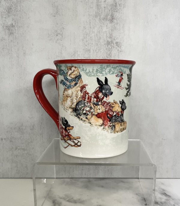 Mug Holiday Special Delivery Sledding Dogs
