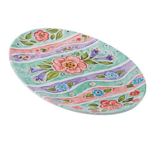 Certified International Melamine "Joy of Easter" Egg Platter