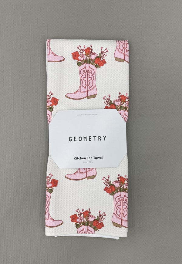 Geometry House Tea Towel - Cowgirl Boots