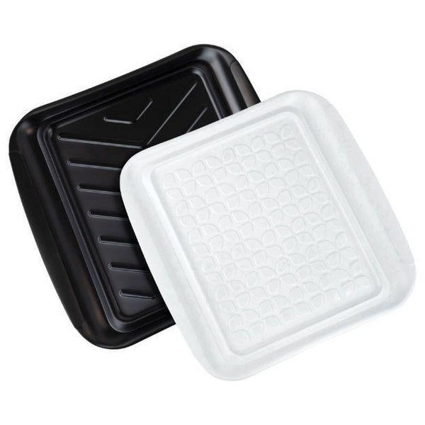 Tovolo Small PREP & SERVE BBQ Trays - Set Of 2 - Black and White