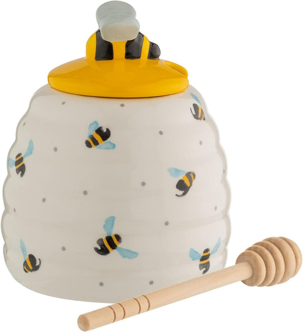 TYPK "Sweet Bee" Honey Pot w/Dipper