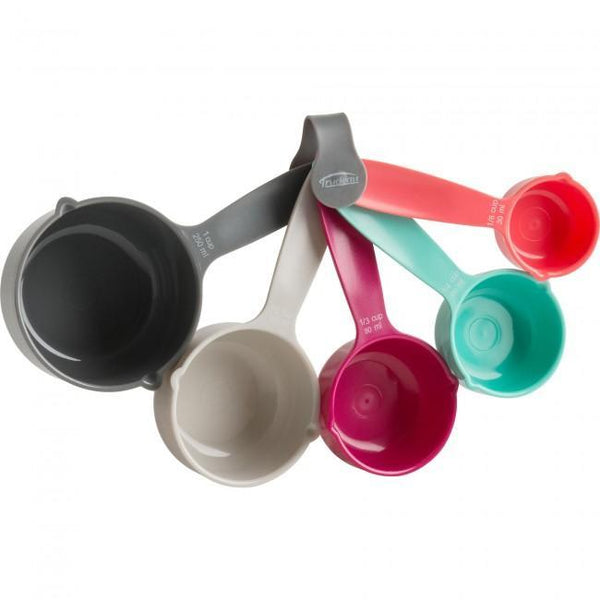 Measuring Cups Plastic Retro Colors Set/5