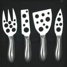 Cheese Knives S/S w/Holes Set/4