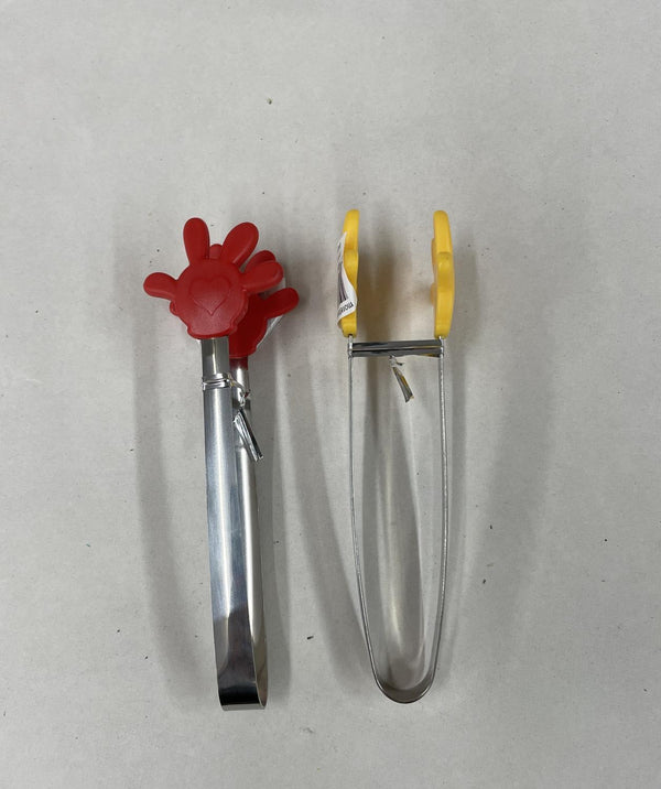 Tongs Mini Hands Red or Yellow