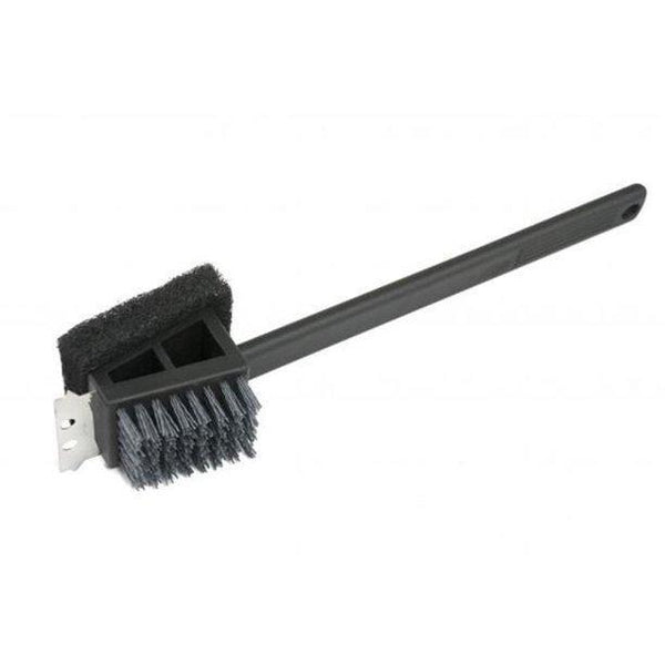 Safe-Scrub Grill Brush w/Long Handle 2 in 1