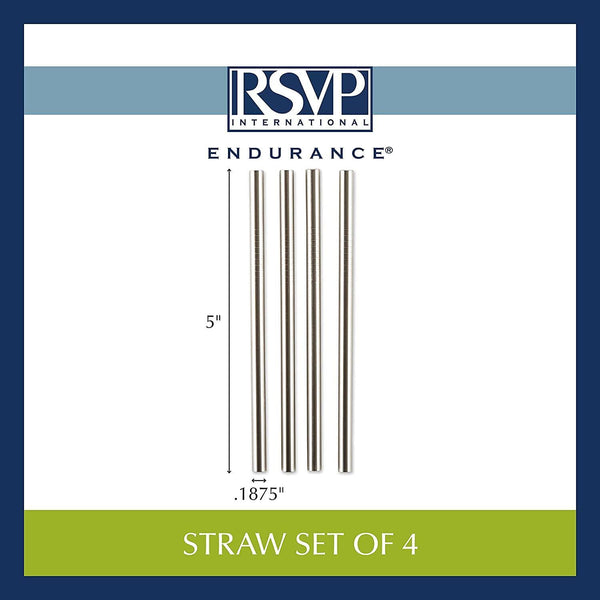 Straws S/S Short Straws set/4