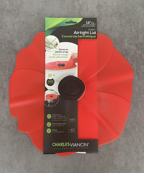 Charles Viancin Silicone 13" Lid - Poppy