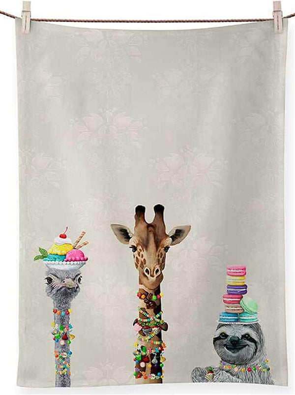 Towel Giraffe, etc w/ necklace cinema snacks