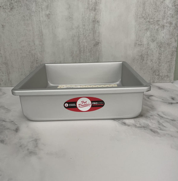 Fat Daddio's Anodized Aluminum 10" X 3" Square Cake Pan