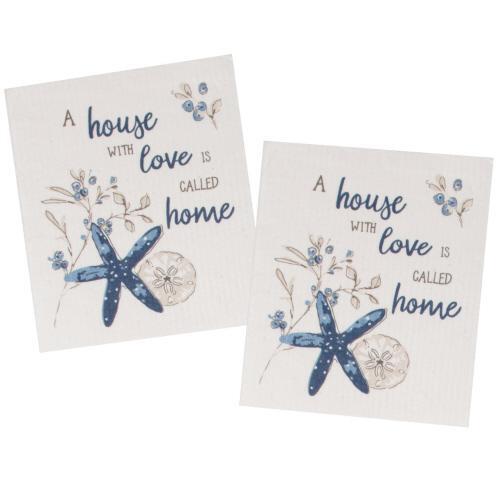 Kay Dee Swedish Cloth 2pc Set a House with Love is Called Home