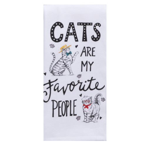 Kay Dee Towel Terry Cats Are My Favorite People