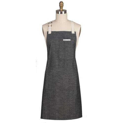 Kay Dee Apron Black Light Denim