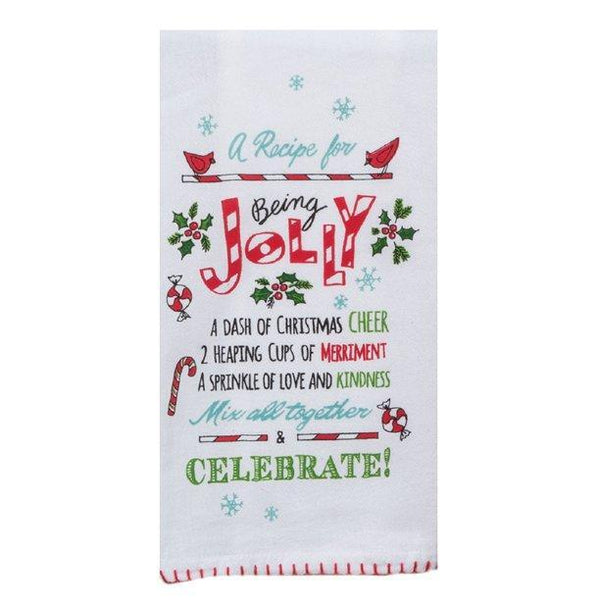Kay Dee Towel Flour Sack Recipe For Being Jolly