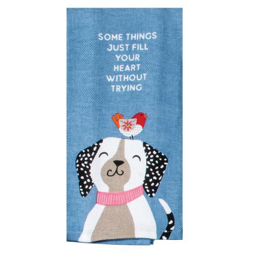 Kay Dee Towel Dogs Wags Fill Heart