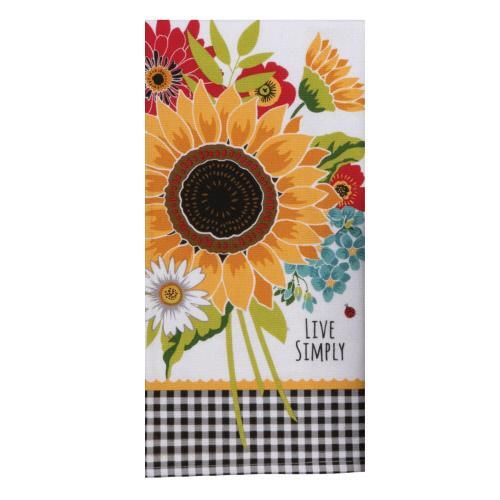 Kay Dee Towel Terry Sunflower Charm Live Simply
