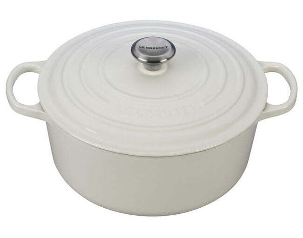 Le Creuset Signature Cast Iron 7.25QT Round Dutch Oven - White