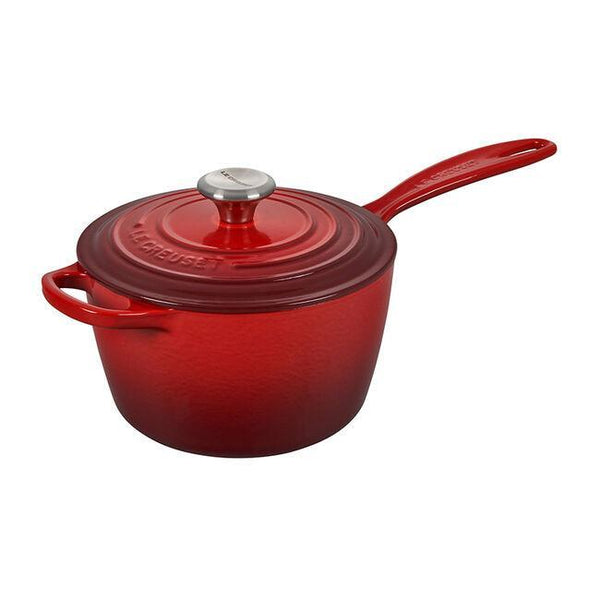 Le Creuset Signature Cast Iron 1.75qt Saucepan - Cerise (Red)