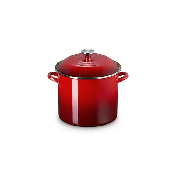Le Creuset Carbon Steel 12qt Stockpot - Cerise (Red)