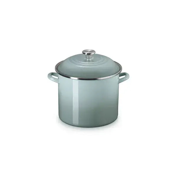 Le Creuset Carbon Steel 12qt Stockpot - Sea Salt