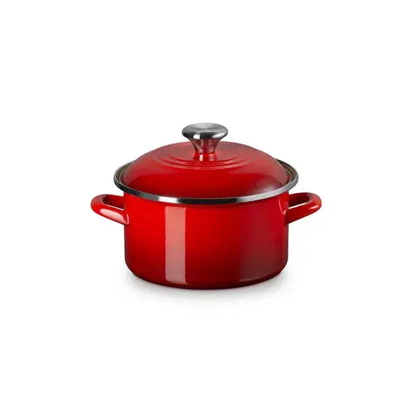 Le Creuset Carbon Steel 3.8qt Petite Stockpot - Cerise (Red)