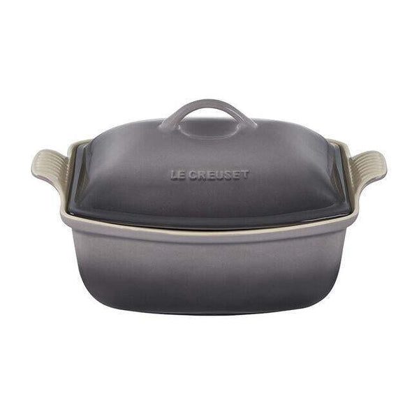 Le Creuset Stoneware Heritage 4.5qt Deep Covered Baker - Oyster