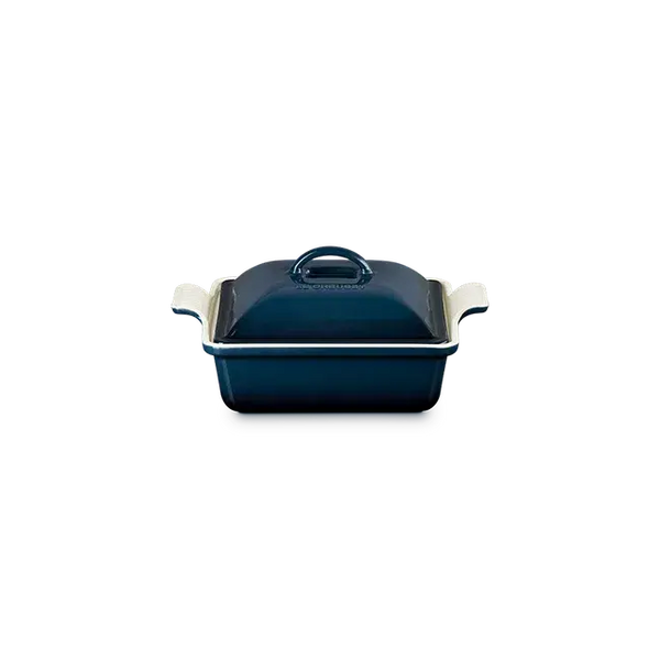 Le Creuset Stoneware Heritage 2.5qt Square Covered Casserole - Nuit