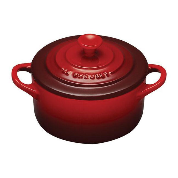 Le Creuset Stoneware Mini Round Cocotte - Cerise (Red)