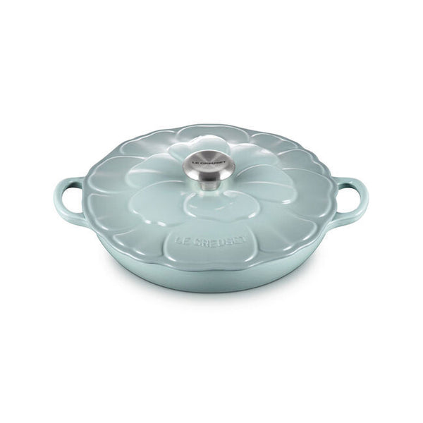 Le Creuset Signature Cast Iron 2.25qt Petal Braiser - Sea Salt