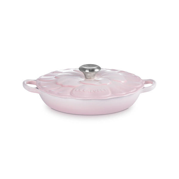 Le Creuset Signature Cast Iron 2.25qt Petal Braiser - Shell Pink