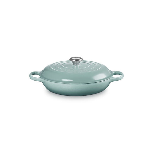 Le Creuset Signature Cast Iron 5qt Round Braiser - Sea Salt