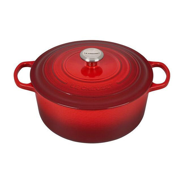 Le Creuset Signature Cast Iron 7.25QT Round Dutch Oven - Cerise