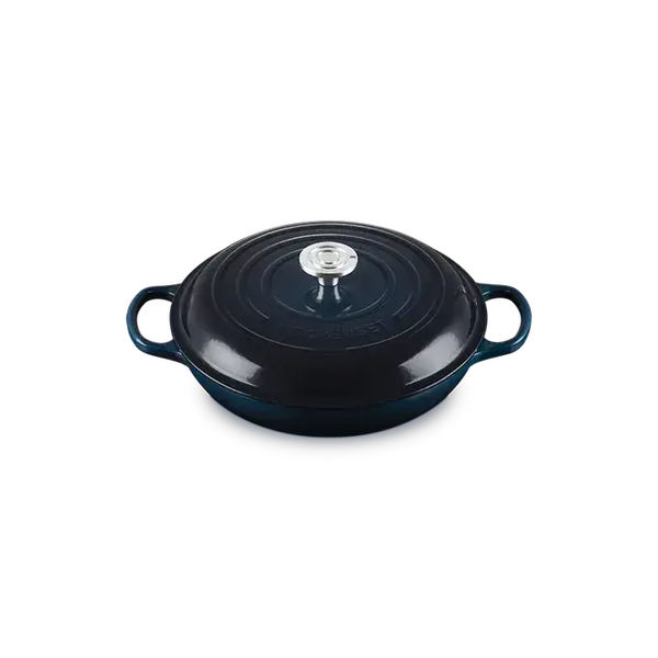 Le Creuset Signature Cast Iron 3.5qt Round Braiser - Nuit