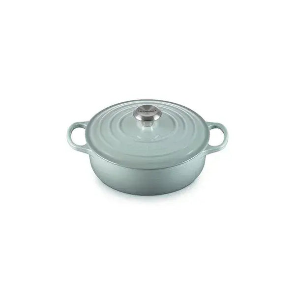 Le Creuset Signature Cast Iron 3.5qt Round Wide Oven - Sea Salt