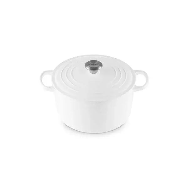 Le Creuset Signature Cast Iron 6.5qt Deep Round Oven - White